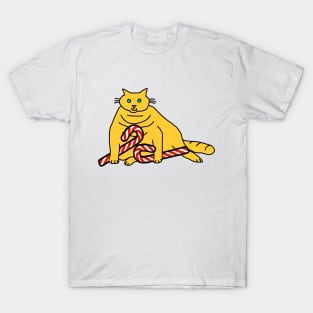 Chonk Cat got all the Christmas Candy T-Shirt